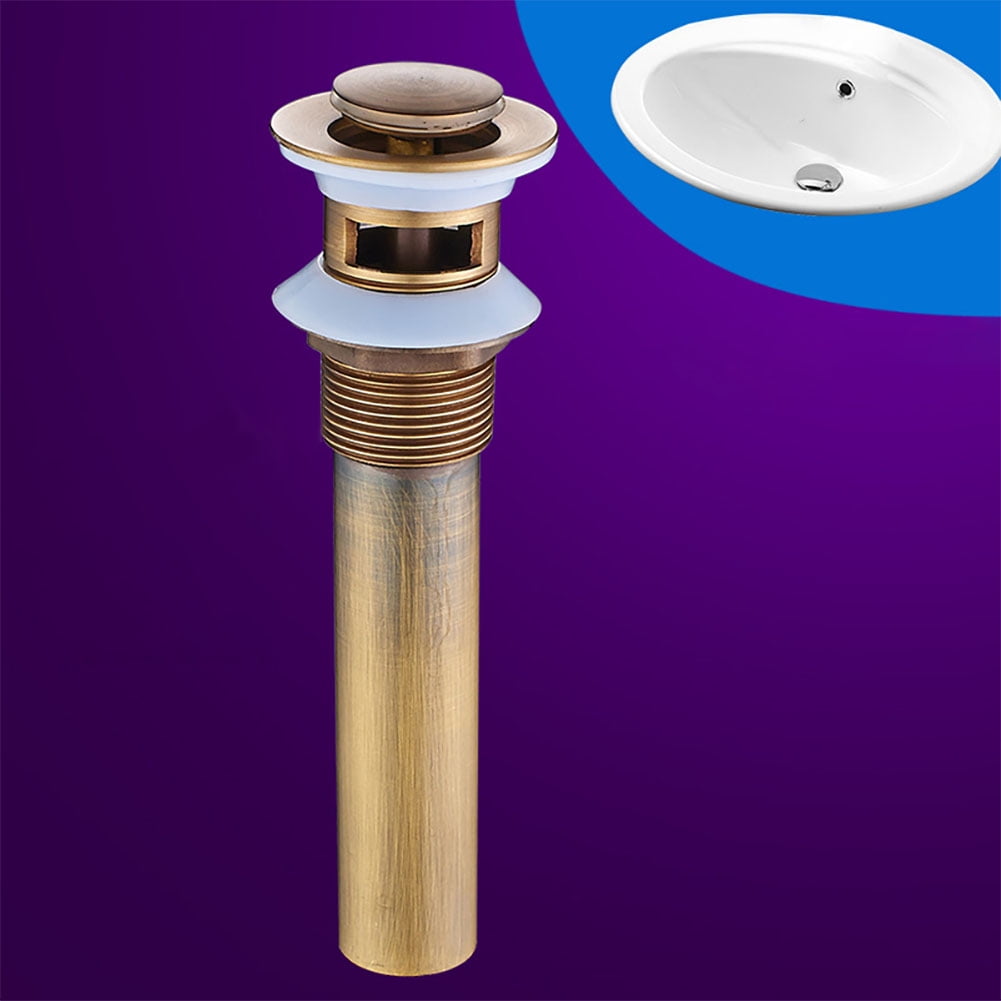 Copper Drain Odorless Sink Overflow/NonOverflow Brass Pop Up Drain