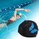 thumbnail image 2 of Ofertas Únicas 1 Pc Gorro de Baño de Patrón de Mariposa de PU Elástico Negro, 2 of 5