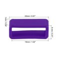 thumbnail image 2 of Unique Bargains Watch Band Strap Loops Silicone for 19mm Width Watch Band, Purple 4 Pack, 2 of 5