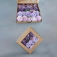 thumbnail image 4 of Set de flores artificiales en caja combinada, decoración romántica para mesa y sillas. rosa púrpura, 4 of 7
