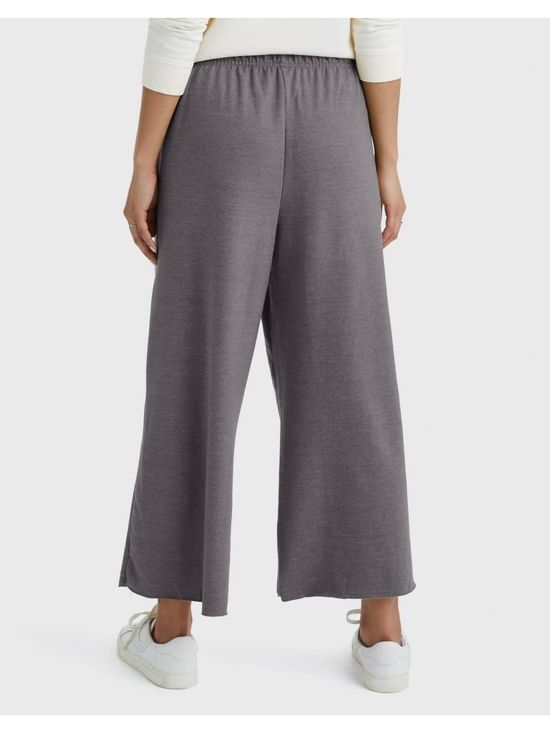 Hanes Originals Women's Lightweight French Terry Wide Leg Cropped