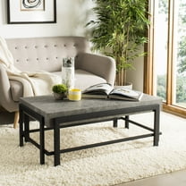SAFAVIEH Oliver Rectangular Contemporary Coffee Table, Dark Grey