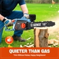 Senix 16-Inch 12Amp Electric Corded Chainsaw, for Wood Cutting, Tree ...