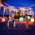 thumbnail image 6 of Pool Toys - 12"/20" Light Up Beach Ball, 1 Pack Glow in The Dark Balls with 16 LED Modes, Pool Games for Adults, Teens and Kids, LED Ball for Outdoor or Indoor Activities, 6 of 8
