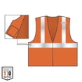 thumbnail image 4 of Ergodyne GloWear® Breakaway Mesh Hi-Vis Type-R Class 2 Safety Vest, X-Large, Orange, 4 of 5
