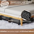 thumbnail image 3 of Contenedor de metal PHINOX para almacenamiento debajo de la cama con ruedas, paquete de 4, 3 of 7