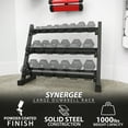 thumbnail image 2 of Synergee 3-Tier Dumbbell Rack Multilevel Weight Storage Organizer for Home - Large, 2 of 7