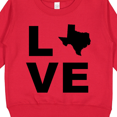 thumbnail image 3 of Inktastic Love Texas Toddler Sweatshirt, 3 of 4