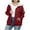 Red2, variant on Ruimatai Women's Plus Size Fleece Hooded Jacket Long Sleeve Zip Up Sweater Warm Winter Casual Outerwear Christmas Fashion