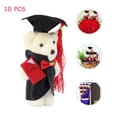 thumbnail image 3 of 10 ramos de flores de 12 cm para ceremonia de graduación, adorables osos de pie, para decoración (negro y blanco), 3 of 5