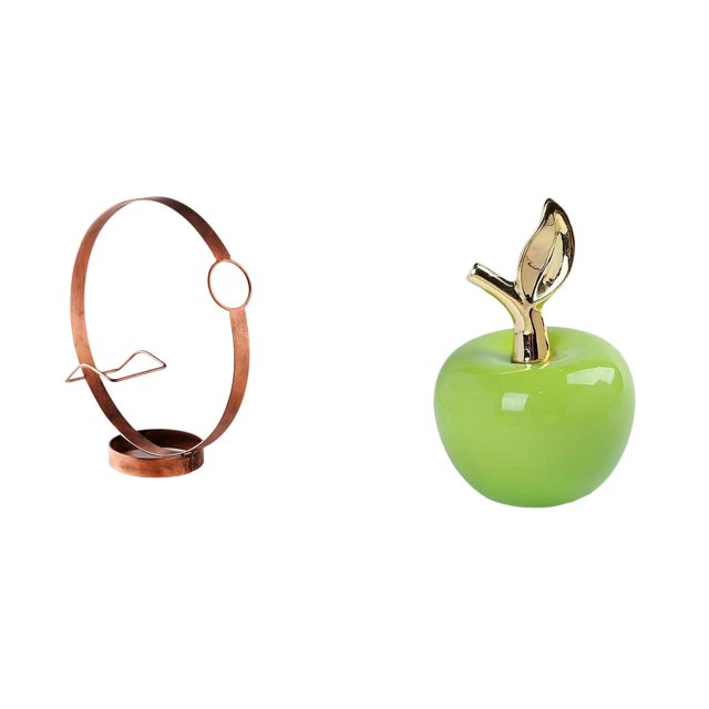 Portabotellas De Hierro Para Vino, Organizador De Exhibición De Vino Tinto, Bebidas Para Adultos, Escultura De Almacenamiento De Metal, Figura De Cerámica, Adorno De Fruta, Decoración Del