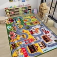 thumbnail image 3 of Kids Car Play Rug, Cityscape Area Rug, 9'2" x 6'7" Rectangular, 3 of 5