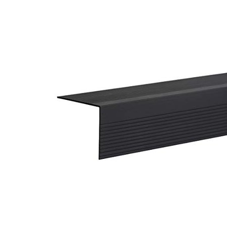 Stair Nosing 72 inch Long, Dark Bronze Aluminum Anodized (Black)
