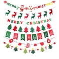 thumbnail image 2 of Naiovety Banderines festivos para fiestas y celebraciones del día de Navidad Decoración navideña Banner de suministros para fiestas Letra Type3 NO3, 2 of 6