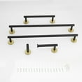 thumbnail image 3 of 5-Pieces Brushed Gold Bathroom Accessories Set, Towel Hooks & Toilet Paper Holder, Stainless Steel & Wall Mounted for Bathroom, 3 of 9