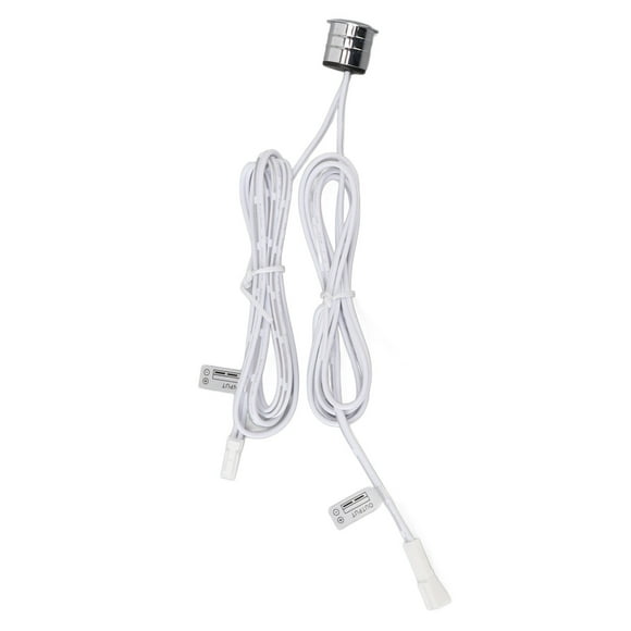 Blue LED Touch Switch, LED Light Touch Switch DC5-24V Embedded Installation for Cabinets Light for Entryway