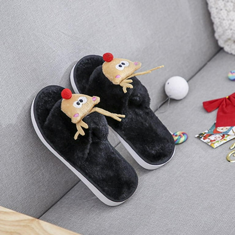 Comfy Feet All Around Slippers - Plush Unisex Slippers,  Indoor/Outdoor House Shoes - Lightweight And Warm Slippers With Rubber  Soles, Memory Foam Footbed, and Real Laces - Funny Gift For