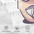 thumbnail image 5 of Yayeee 100% Cotton Hand Towels for Bathroom 16" x 28" Soft Absorbent Kitchen Towel, White Cute Cat, 5 of 7
