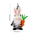 thumbnail image 3 of Clearance Under $5!Yyuenw Easter Gnomes Plush, Black Buffalo Plaid Check Easter Valentine Tomte Swedish Scandinavian Figurine Nordic Gnomes Plush Christmas Elf Doll Xmas Ornaments for Home Decor, 3 of 4