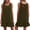 Army Green, variant on Trendy Babydoll Dress for Women Round Neck Sleeveless Splice Ruffle Mini Dress with Bow Tie Back Cute Summer Beachy Sundress