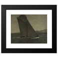 thumbnail image 2 of Karl Nordström 24x20 Black Modern Framed Museum Art Print Titled - Fishing Boat Tacking (1905), 2 of 5