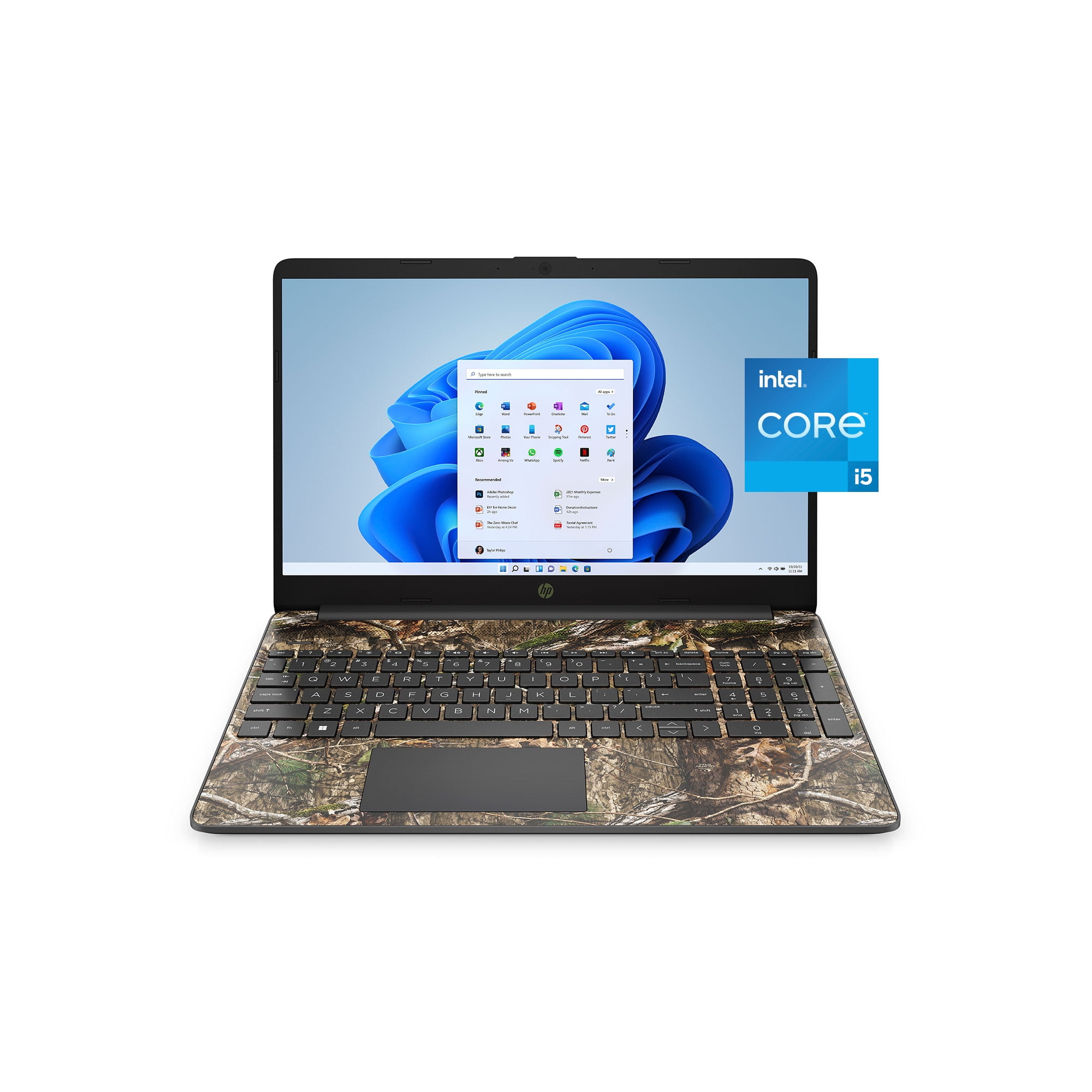 HP Laptop, Intel Core i3-1115G4, 8GB RAM, 256GB SSD, Mossy Country DNA, Windows 11 Home, 15-dy2033wm - Walmart.com