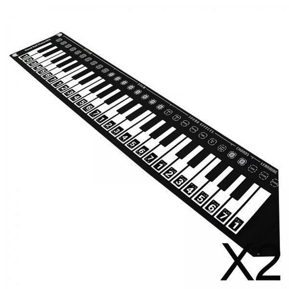 2xPiano Pegatinas Universales Para Piano Electrónico De 88/61/49 Teclas Piano Enrollado A Mano