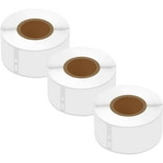 GREENCYCLE 3 Roll (130 labels per roll) Medium Frosted White Address Mailing Multipurpose Labels Compatible for Dymo 30254 1-1/8" x 3-1/2"(28mm x 89mm) LabelWriter Printer,BPA Free