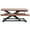 Dark Walnut/Black, variant on VIVO Black Height Adjustable 28" Standing Desk Monitor Riser, Sit Stand Tabletop