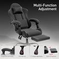 thumbnail image 5 of Gaming Chair with Headrest & Lumbar Support Ergonomic Computer Racing Chair with Footrest, Adjustable Hight Leather Swivel Computer Chair for Adult Teen Office or Gaming, 5 of 8