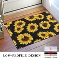 thumbnail image 3 of Black Sunflower Pattern Door Rugs,Washable Non Slip Door Mats Indoor,Decorative Door Mats,Entry Mat Indoor for Entrance,Bedroom,Kitchen,Bathroom,16"x24", 3 of 6