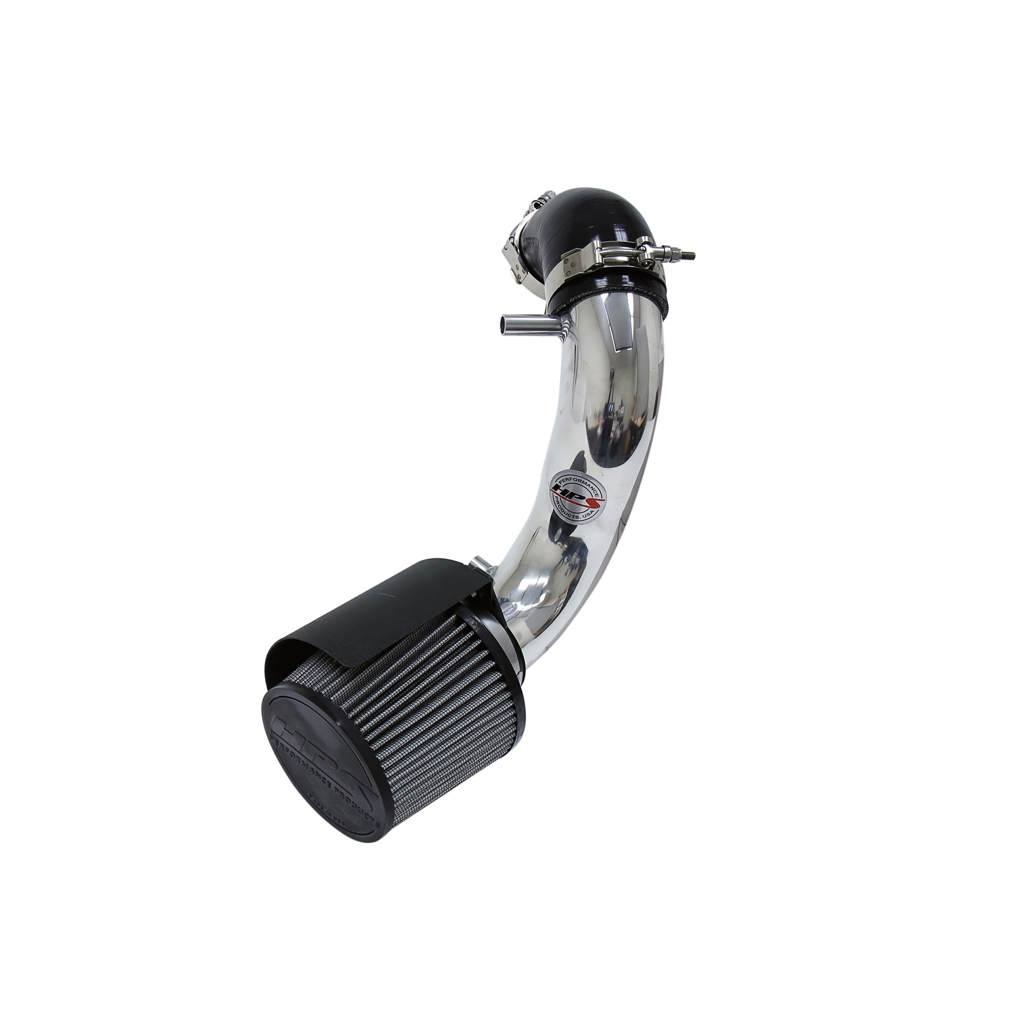 HPS Performance Polish Shortram Air Intake Kit Heat Shield Cool Ram  Compatible for 1991-2001 Jeep Cherokee 4.0L I6, 827-301P