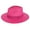 Fuchsia, variant on Top Headwear Womens Panama Upturn Paper Braid Wide Brim Fedora Hat - Lime