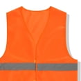 thumbnail image 4 of Xdegoge Kids High Visibility Reflective Safety Vest Tween Front Closure Breathable Mesh Outdoor Cycling Walking Running Construction Role Play, 4 of 5