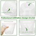 thumbnail image 4 of Orchid Slotted Clear Pot Transparent Seedling Pots Family Garden Plastic Breathable Air Holes Planter, 4 of 10