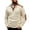 02# Khaki, variant on Men's Button-Up Sweater Long Sleeve Pullover with Leather-Look Patches and Button-Down Collar, , Relaxed Fit S-3XL