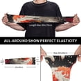 thumbnail image 3 of Honeii Abstract Red Koi Fish Art Print Cooling Sleeves for Sun Protection, Ice Silk Arm Sleeves with UV Protection, Perfect for Outdoor Sports, Golf, Cycling, Running,Fishing, 3 of 7