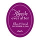 Weddingstar 8794-14 Heureux pour Toujours Autocollant Cadre- Orchidée Violet- pack de 36 – image 1 sur 1