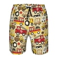 thumbnail image 3 of Goofa Vehicles Printed Mens Swim Trunks Summer Quick Dry Short Beach Swimwear Bathing Suits-3X-Large, 3 of 9