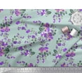 thumbnail image 2 of Soimoi Velvet Fabric Leaves & Floral Artistic Fabric Prints by Yard 58 Inch Wide, 2 of 3