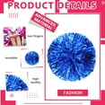 thumbnail image 3 of LINLIN 8 Pack Cheerleading Pom Poms,Metallic Cheering Squad Pompoms for Team Sports Football Dance Cheering Kids Adults, 3 of 7