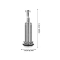 thumbnail image 2 of BESTYASH Barrel Stereo Plug Copper Silver Cylinder 1Pcs, 2 of 7