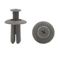thumbnail image 1 of Unique Bargains 40pcs 8mm Gray Car Plastic Push Type Rivet Retainer Fastener Bumper Pin Clips, 1 of 2
