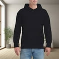 thumbnail image 3 of Men's Loose Hoodie Warm Round Tie Pockets 10 Colors, 3 of 10