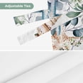 thumbnail image 6 of Green Teal Eucalyptus Tie Up Valance Curtains for Windows, Kitchen Curtains Window Shades, Coastal Summer Starfish Light Filtering Roman Curtain Valances for Bedroom/Bathroom/Cafe 54"x18", 6 of 9