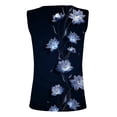 thumbnail image 5 of Vest Tops for Women Summer Casual Ribbed Sleeveless T Shirts Tanks Loose Comfy V Neck Henley Tops Camisole Trendy Cute Floral Printed Tank Tops Ladies Summer Tops Beach Cami Tops, 5 of 5