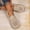 Beige, variant on YOUYEDIAN Sneakers for Women Fashion Round Toe Breathable Versatile Platform Soft Belt Design Flats Casual Non Slip Walking Shoes