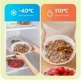 thumbnail image 4 of Ovzne Food Grade Cling Film Cover – 11.42X7.48X0.78 Inches, 100Pcs Thickened Disposable Plastic Bags, Household Insect-Proof Cover For Leftover Rice Bowls Food Storage, 4 of 6