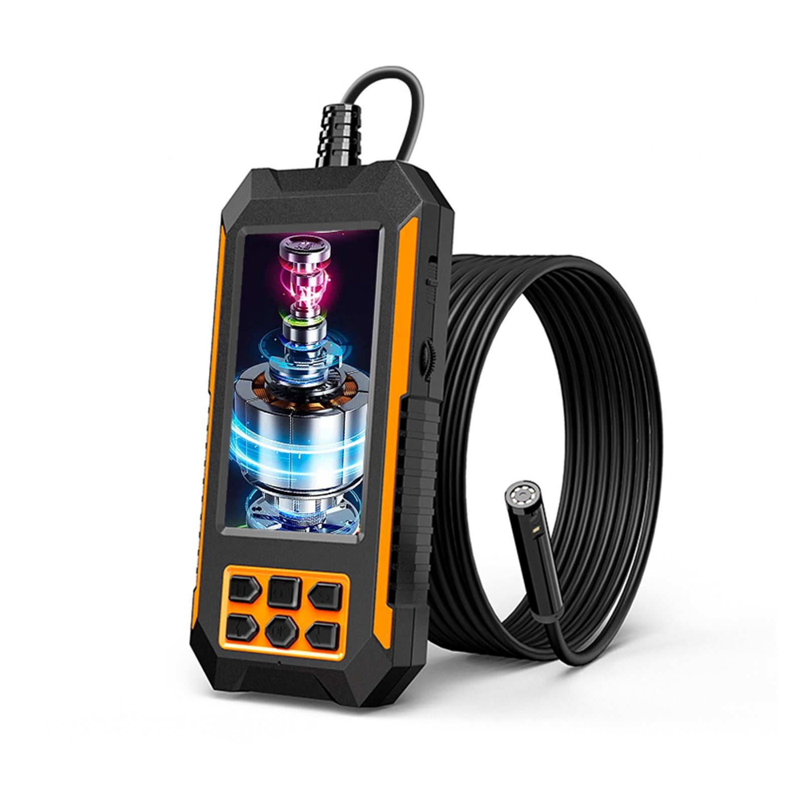 P70 8mm Single & Dual Lens Industrial Endoscope 1080P HD 4.5 " LCD Digital Inspection Camera WIth Hard Wire For Car Engine ,Various Applicable