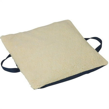 DMI Duro-Gel Flotation Cushion, Fleece Cover, Cream, 16" x 18"